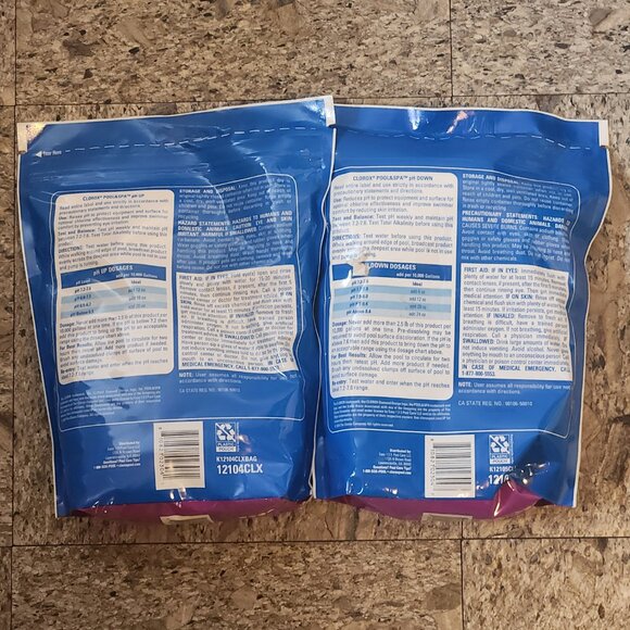 CLOROX Pool &Spa pH Up / Down - 5 lb bags Lot of 2 - Picture 2 of 6